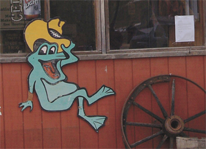 satisfied frog